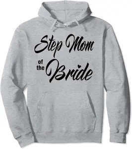Step Mom Of Bride Wedding Party Matching White Pullover Hoodie - Isisaviles Shop 30B0BRKSXNMN