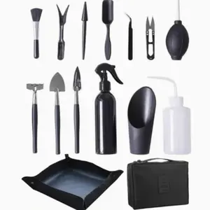 14 Pcs Succulent Plants Tools,Succulent Transplanting Tools Kit Mini Garden Hand Transplanting Tools Set with Storage Bag for Indoor Outdoor Miniature Fairy Garden Plant Care
