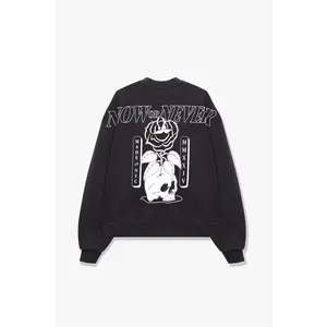 Now Or Never Co – Garment Dye Crewneck (Black)