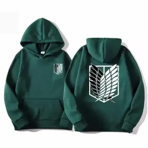 Attack on Titan Men's Hoodie Anime Hoodies Men Women Streetwear Pullover Harajuku Shingeki No Kyojin Hoodies Sweatshirt Clothes(Sheets)