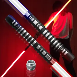 2-in-1 Duel Lightsaber,Dueling Light Saber,Length 78 Inch and 4 Modes Sound,Detachable,Rechargeable for 8-14 Kids and Adults Gift (Black)