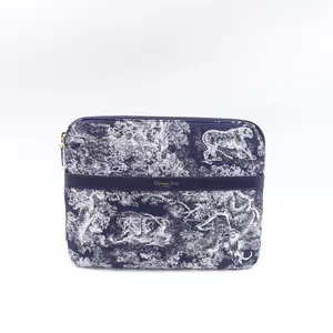Pre-owned Dior Canvas Clutches & Wristlets Blue Clutch T10419362