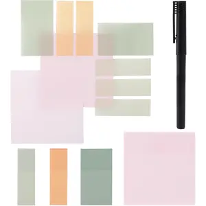 Pastel Transparent Sticky Notes, 200 pcs, Bible Sticky Notes, Planner Tabs, Stocky Notes for Bible Journaling