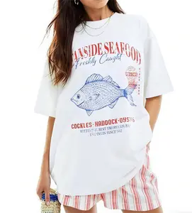 Womens Y2k Fruit Graphic Print Oversized T Shirts Summer Vintage Aesthetic Baggy Tees Tops Teen Girl Clothes  y2k tops teen clothes Casual Womenswear Beach Denim