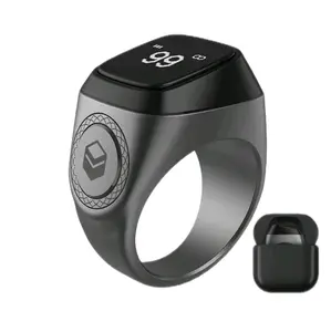 Smart Digital Tasbeeh Ring - Stainless Steel with Integrated Digital Counter for Dhikr and Meditation, Modern Design, Elegant Accessory