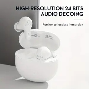 gg  Mifo HiFiAir2 Wireless Earbuds, 5.3 Earbuds With App, Active Noise Cancelling Earbuds For Sleeping, Super Light Earbuds For Small Ear Canals, Waterproof Swimming Earbuds (White)  bb