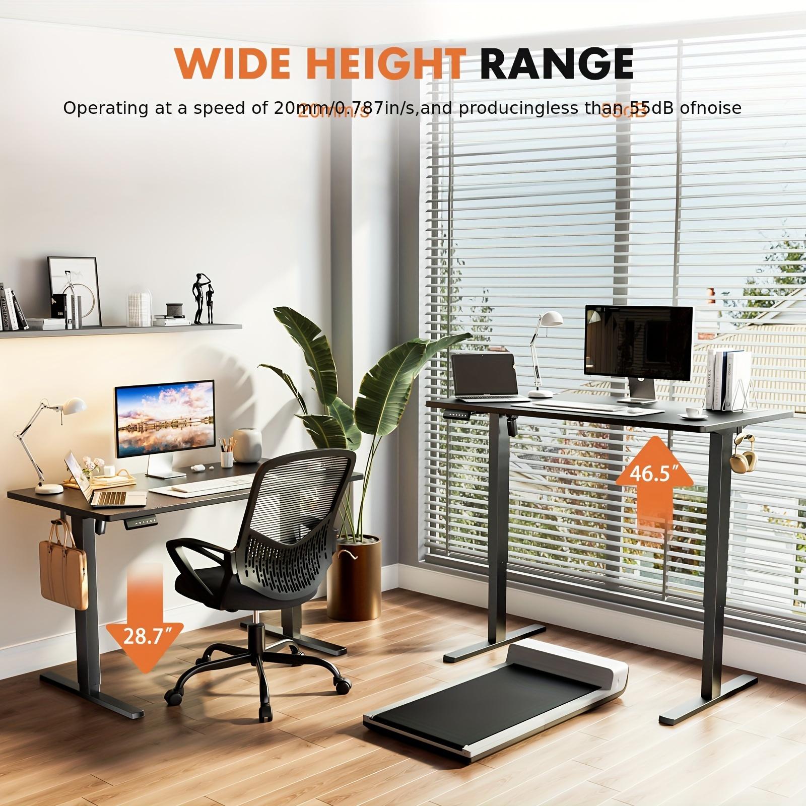 Standing Desk, Adjustable Height Electric Sit Stand Up Down Computer Table, Modern Lift Motorized Desktop Workstation, 40x24 Inch Ergonomic Rising Desks for Work Office Home