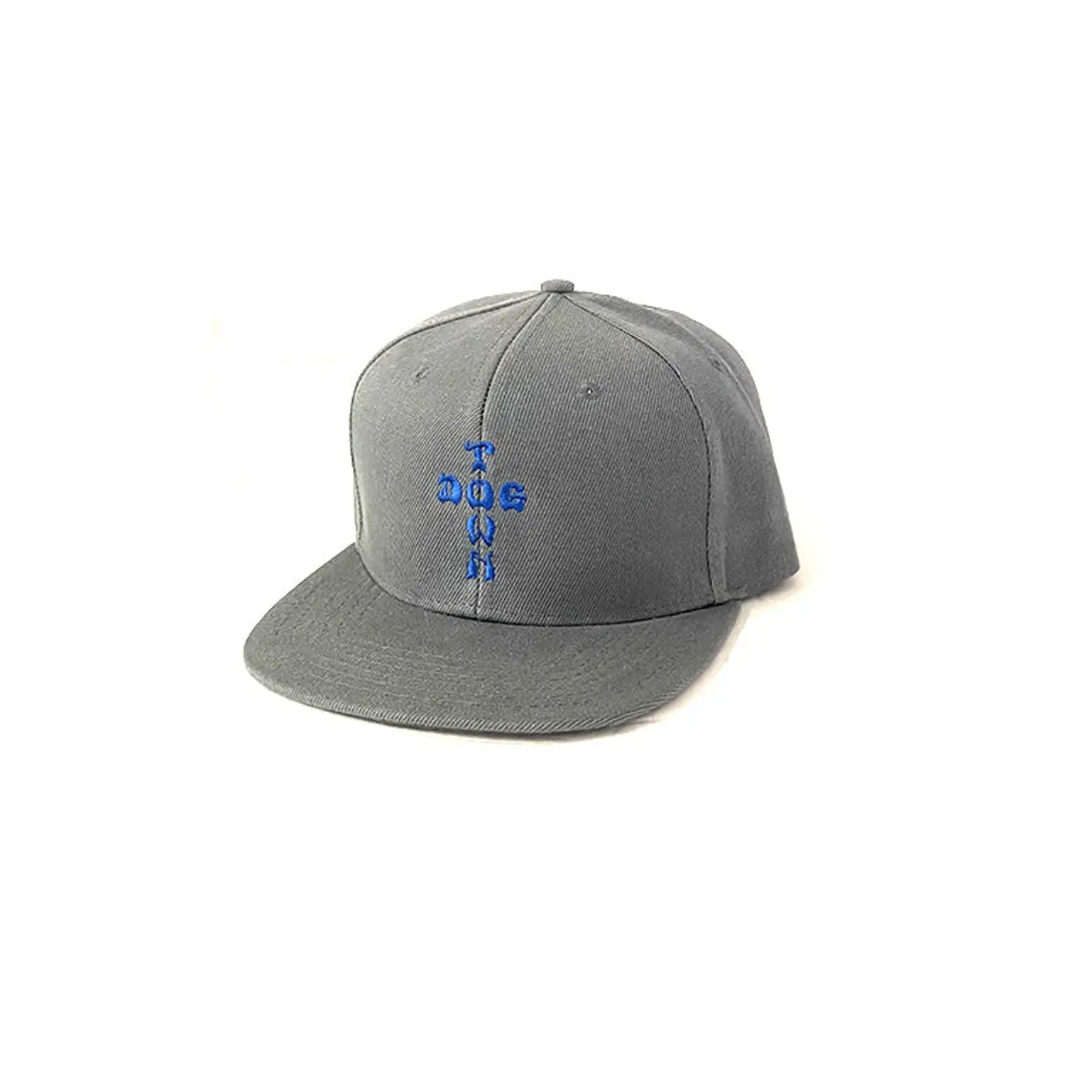 Dogtown Skateboards Hat Cross Letters Snapback Charcoal/Royal Blue Cross