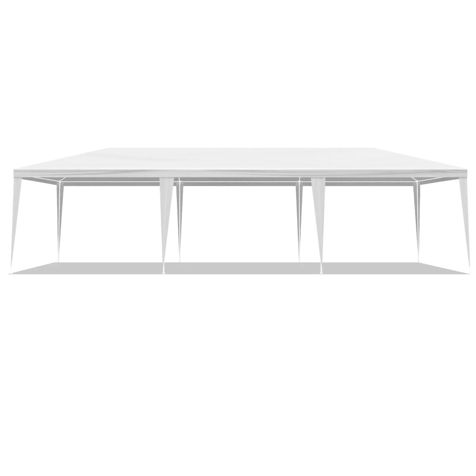 10x30 ft Party Tent, Rectangular Outdoor Canopy for Graduation & Backyard Events, Waterproof PE Cloth, Heavy-Duty Iron Frame, Food Bar Shade, 50-Person Capacity, Includes Ground Stakes, 30x10x8.5 inches, 36.38lb, Assembly Required