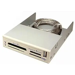 Cables Unlimited USB-1610 All in One Internal Card Reader with USB 2.0 (3.5 Inch, Beige)