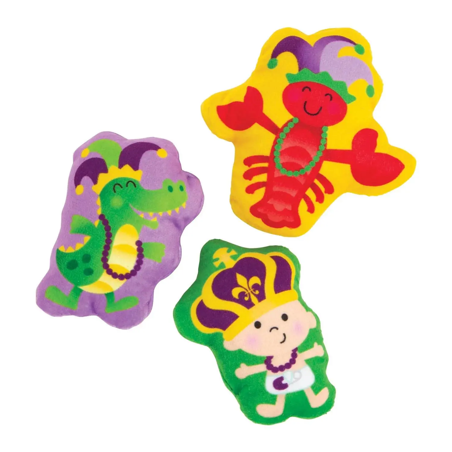 12-Pc Mardi Gras Crawfish Stuffedtoy Set - Soft Plush Alligator Collectibles, Huggable Stuffed Animals for Party Favors (Toys & Hobbies Classic & Novelty Action & Toy Figures, Oriental Trading Company Find)