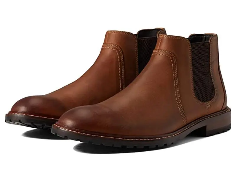 Johnston Murphy Men's Bedford Chelsea Boots, Saddle Tan, 9M