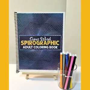 Spiral the Fuck Down: A Swear Words Spirograph Coloring Book for Adults