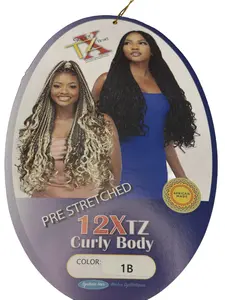 PRE-STRETCHED 12X TZ CURLY BODY BRAIDING HAIR