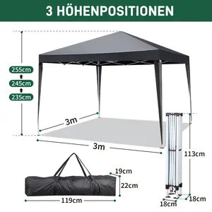 Portable Instant Canopy 10x10ft Outdoor Pop-Up Canopy with 4 Sidewalls for Outdoor Events, Party, Wedding, Birthday, Graduation camping equipment