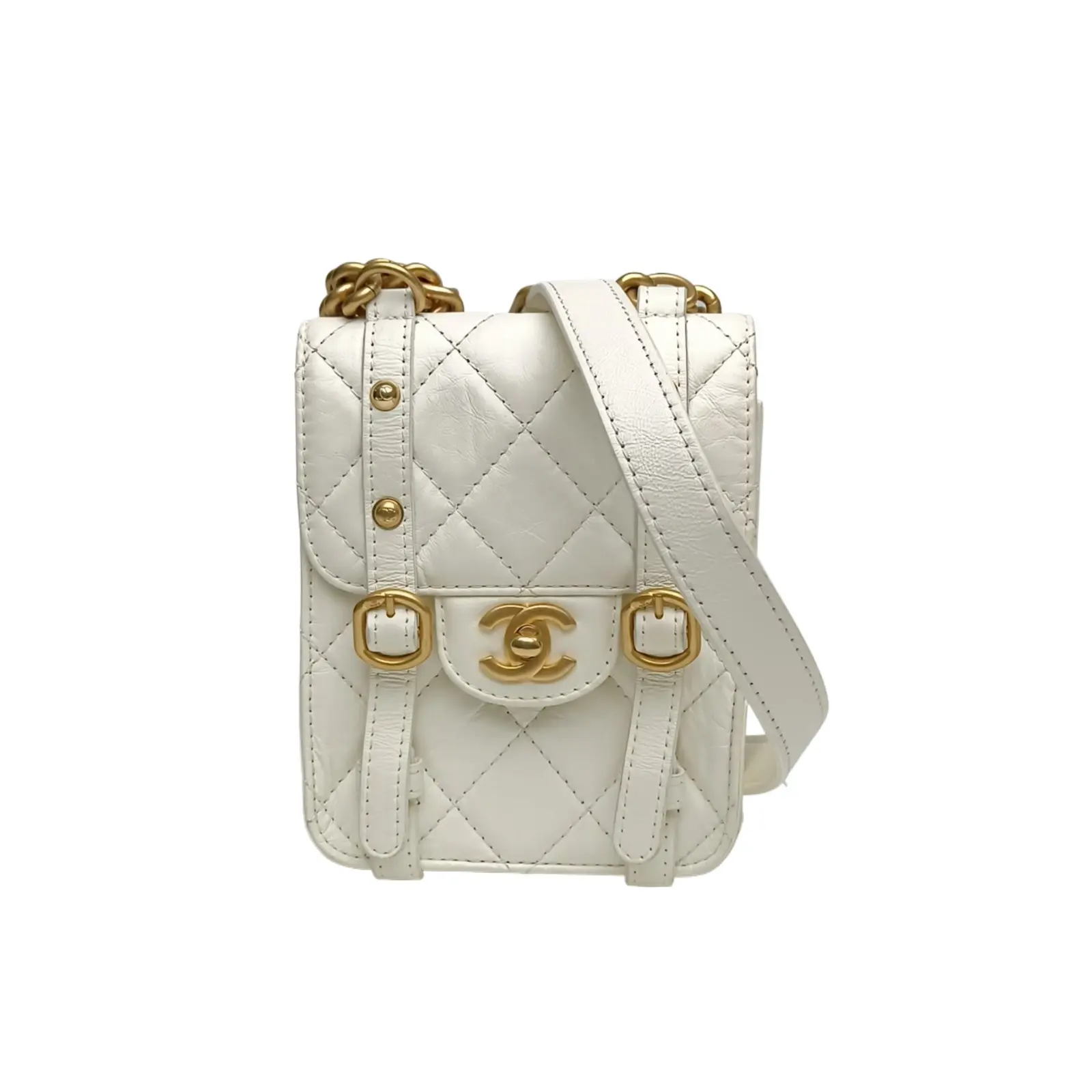 Pre-owned CHANEL leather Tote bags CF Seasonal 21 Autumn Winter Vertical Cambridge SatchelP216347070