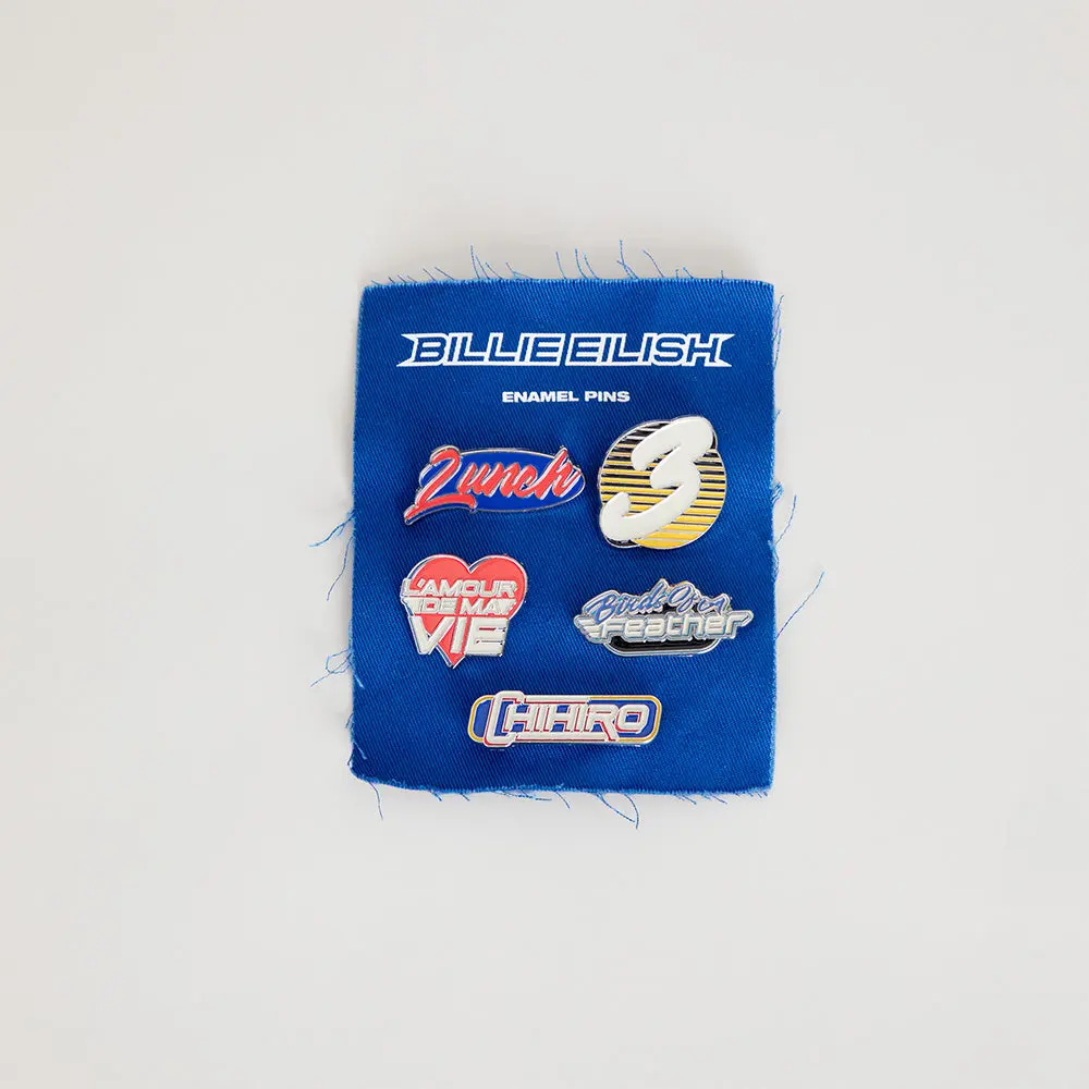 HIT ME HARD AND SOFT Tracklist Pin Set