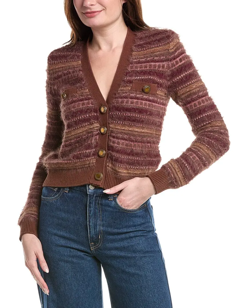 L'AGENCE Ariadne Mixed Stitch Cardigan