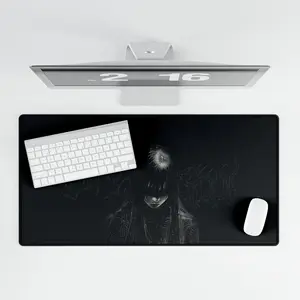 Fallen Seraph - Dark Angel Anime Mousepad, Gothic Aesthetic Desk Mat, Large Extended Mouse Pad, Fantasy Gaming Decor, Desk Accessories
