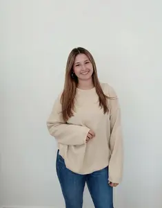 30% Cashmere and 70% Wool Cream Sweater