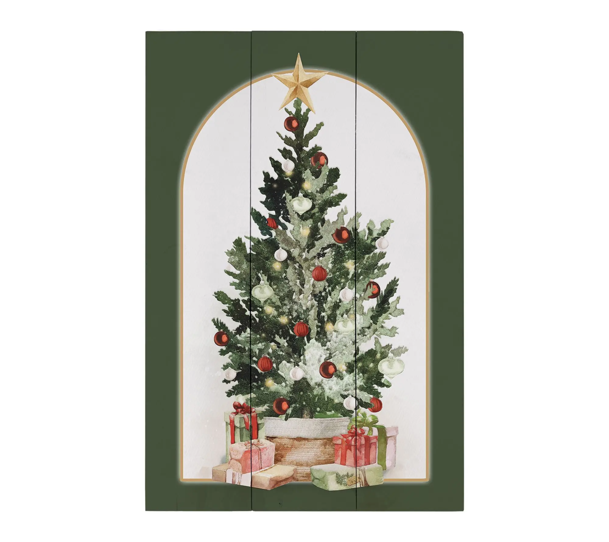 Sincere Surroundings 16" Christmas Tree Gifts Rustic Pallet