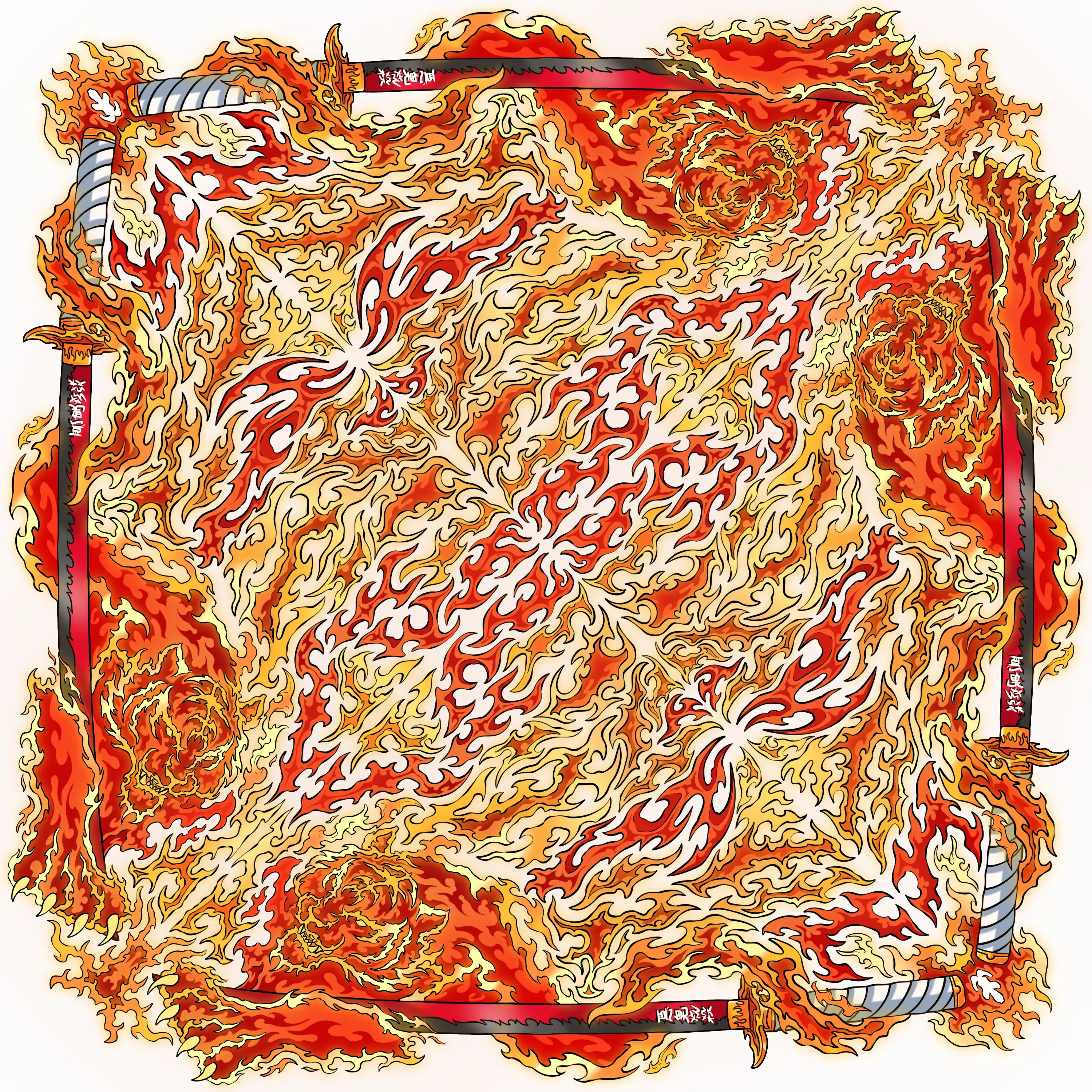 Flame Breathing Bandana