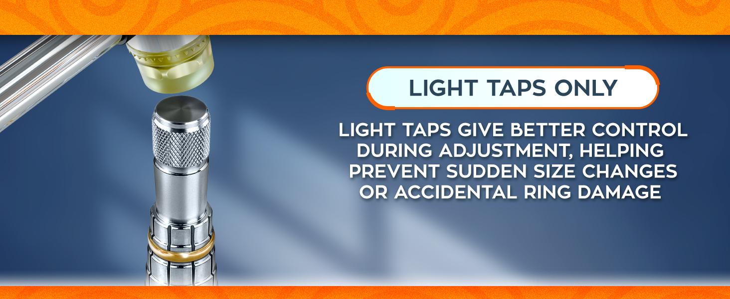 Stainless Steel Ring Stretcher Kit with Rubber Mallet - Professional Ring Resizing Tool 6-10 for Jewelers Jewelry Repair & DIY Enthusiasts