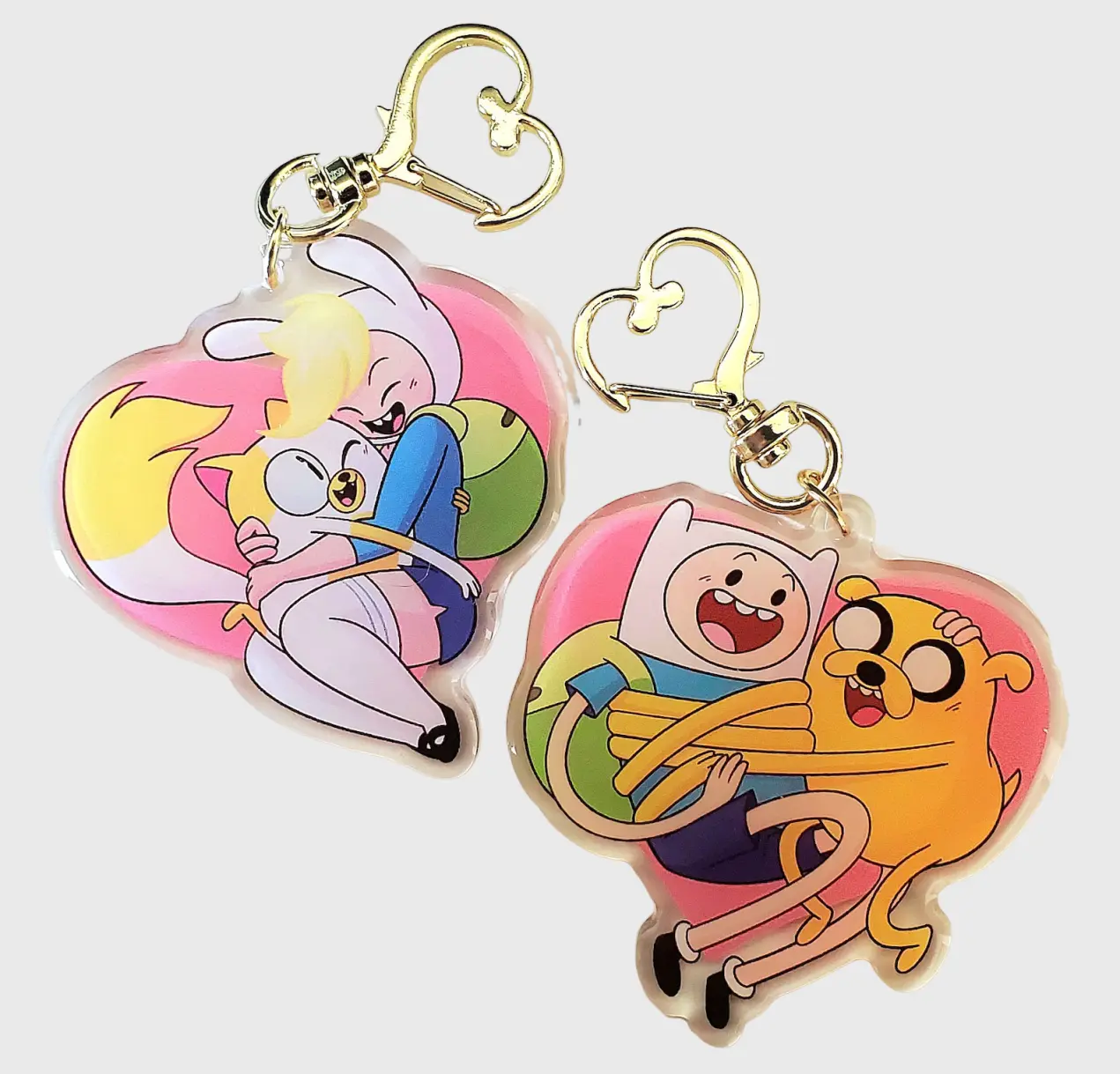 Adventure Time + Fionna and Jake Acrylic Keychains Birthday Gift For Fan Bags Accessories