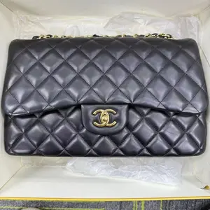 Pre-owned CHANEL FRANCE Shoulder Bags HH black Classic Double Flap Bag Chain cross body bag 59268