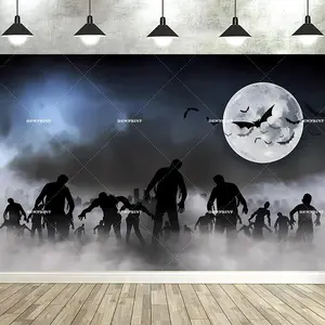 Party Tapestry for Photography Ghost Shadow Terror Zombie Scene Shoot Photographic Backdrop Photocall Photo Studio
