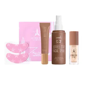 Red-Eye Recovery Bundle - Includes Magic Star Eye Patches, Wake Your Ass Up Coffee Eye Cream, Caffeine Face Mist, & Coffee Drip Lip Oil