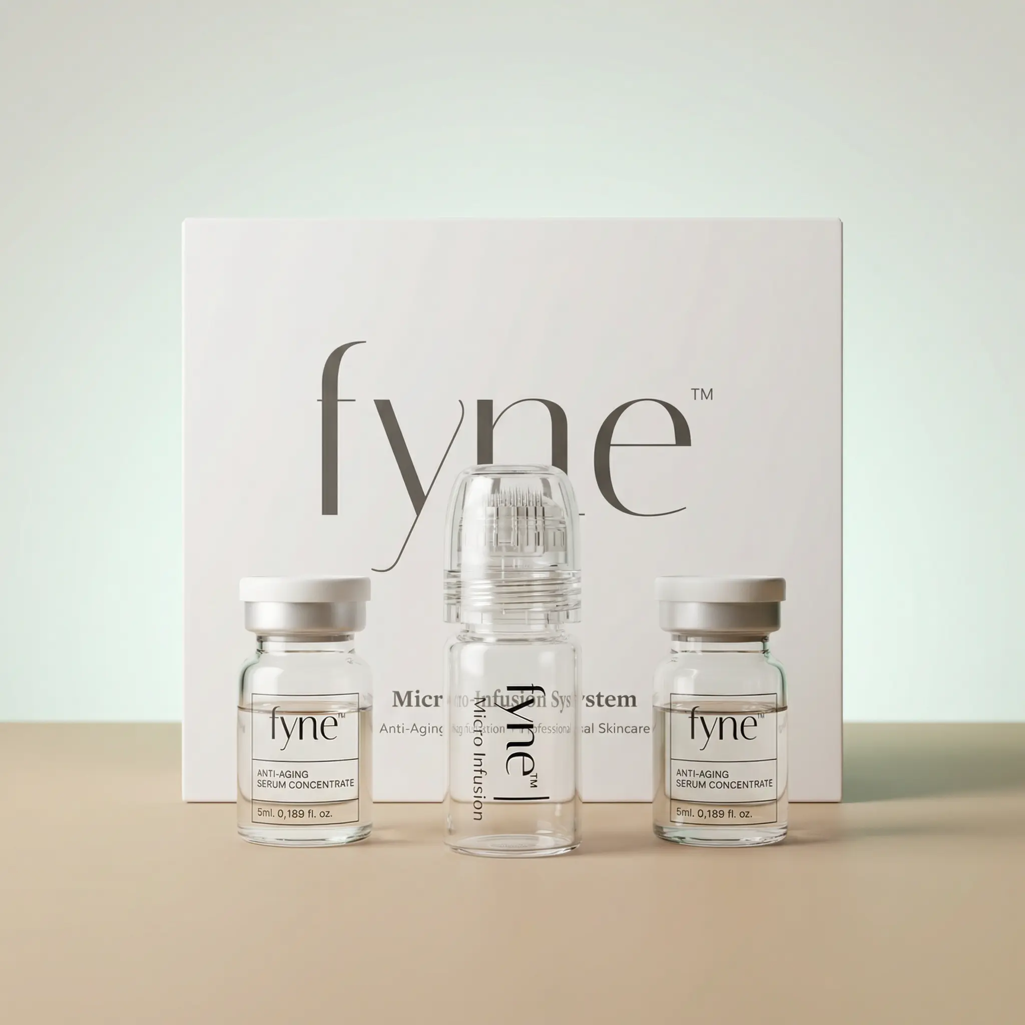 Micro-Infusion Serum 1-Month Bundle for Wrinkles, Fine Lines & Dark Spots - 24K Gold Needle At-Home Facial Kit with Collagen & Peptides Hyaluronic Acid