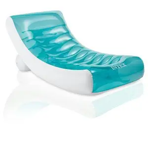 212 MAIN Intex 58856EP Rockin Lounge Inflatable Pool Lounge - Contoured Shape, Cup Holder for Aquatic Fitness & Outdoor Relaxation