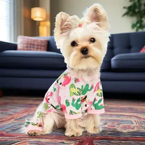 Doggy Sleepwear Pjs Summer Fall Dog Clothes Shirts Suitable for Small Dogs Girls Boys Soft Elastic Chihuahua Yorkie Puppy Onesie Pet Jammies