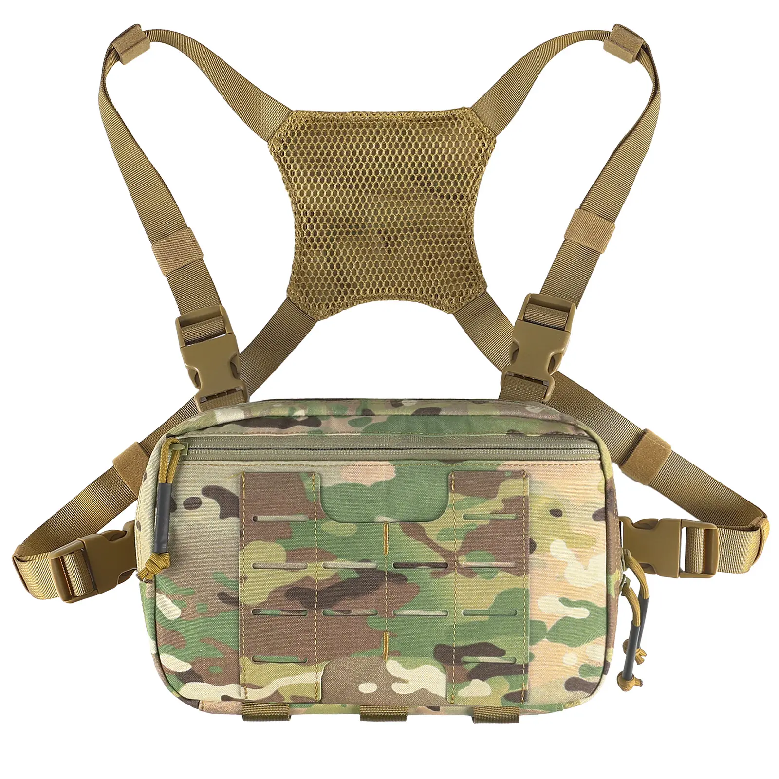VOTAGOO Chest Pack 2L Utility Molle Chest Rig CCW Chest Pouch Hiking Hunting Fishing Running Bag EDC Outdoor Pack