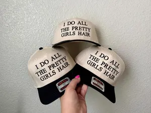 I do all the pretty girls hair Baseball Hat, Hairstylist Trendy Hat, Gift for Her and Him