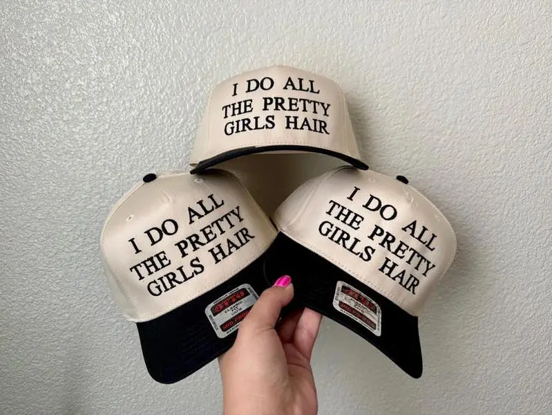 I do all the pretty girls hair Baseball Hat, Hairstylist Trendy Hat, Gift for Her and Him