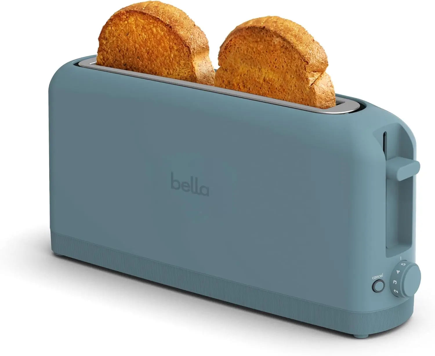 bella Fits-Anywhere 2-Slice Slim Toaster, Long Slot & Extra Wide, Surf