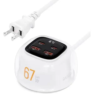 Charger, 67W USB C & Type C Charger  , Wall Charger,   Block for Phone, Laptop, Tablet, Compatible for , MacBook, and Android Devices - White