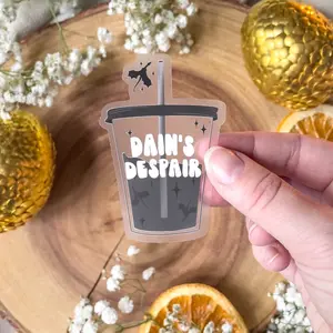Dain’s Despair Tumbler Waterproof Vinyl Sticker | Officially Licensed Fourth Wing Merch | 3”x2”