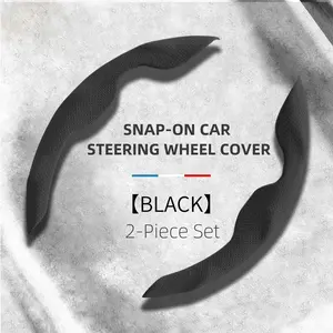 Napa Leather Car Steering Wheel Cover - 15 Inch, 4-Season Universal Fit, Enhanced Grip, Elevated Style, Non-Bulky & Modern Design, Anti-Slip, Sweat-Absorbent, Comfortable & Premium Quality