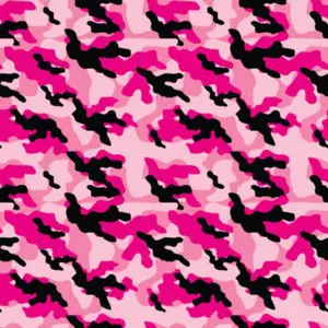 Pink and Black Camouflage Heat Transfer Vinyl (HTV)