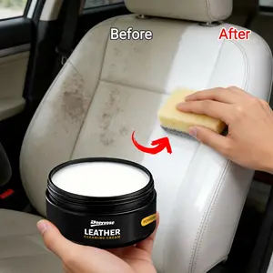 Multi-Functional Car Leather Care Cream, Interior & Home Use, Nourishing Polishing Anti-Stain, Includes Sponge, Professional Repair Paste, Car Seat Cleaner, Dashboard Leather Cleaner