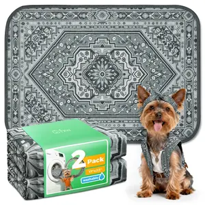 FXW Washable Pee Pads for Dogs, Puppy Pads with Super Absorbent, for Crate, Floor & Home Use, Multiple Sizes & Colors