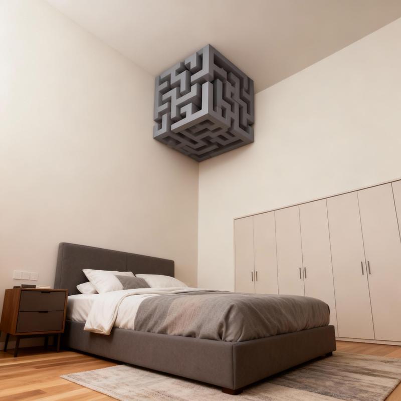 3D Optical Illusion Corner Wall Decal Realistic Design for Living Rooms & Bedrooms Easy Installation Versatile Use Enhance Space Aesthetic