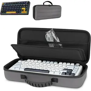 75% Keyboard Case, Hard Shell Travel Carrying Bag for Aula F75 Gasket Mechanical Keyboard, Compatible with  ROG 75%  Hot Swappable Gaming Keyboard