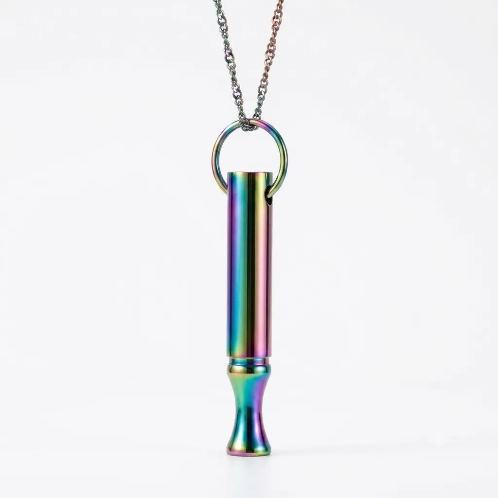 Mindful Breathing Regulator Pendant Necklace, Twisted Titanium  Stress Relief Meditation Jewelry For Unisex, Portable Calm Breath Training Accessory, Sleek Stainless  Decor Chain Suitable For Daily Work Travel And Casual Outfits