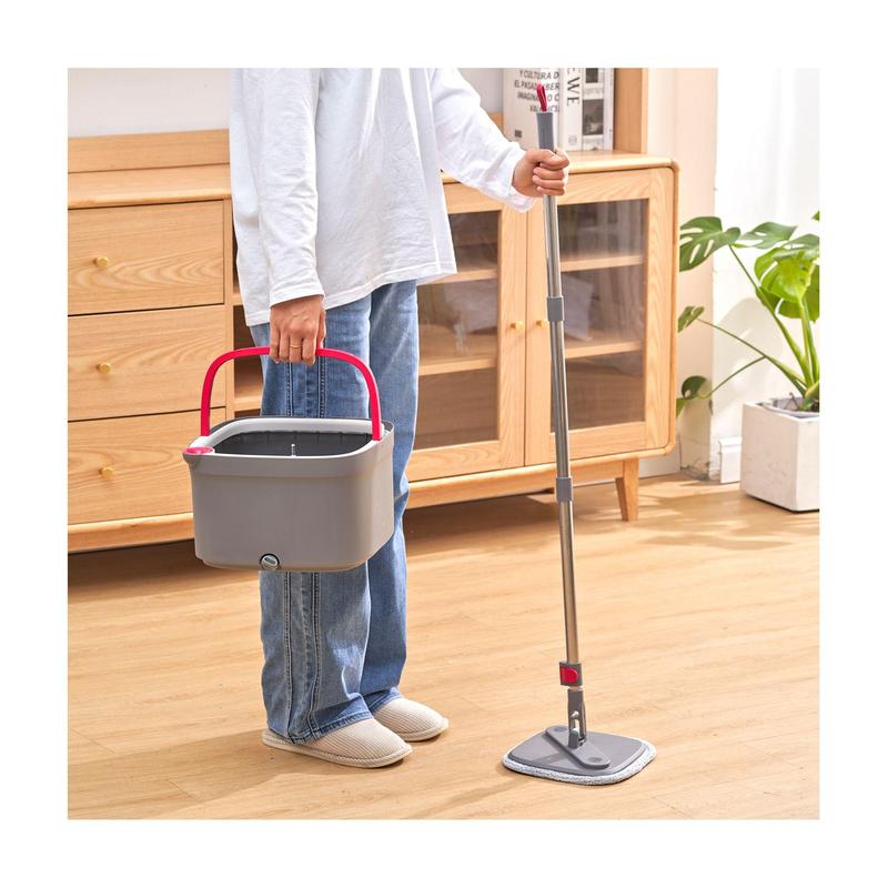 True & Tidy Mop & Bucket System with Silicone Floor Sweeper