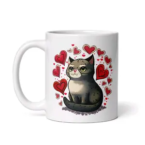 Cat Lover Coffee Mug, cat mom, cat dad, gift for cat lover, Christmas gift, Valentines Day gift