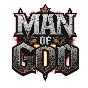 Man Of God  Direct To Film Print, DTF Print, Ready To Press Print For T-Shirts